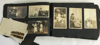 Old Photo Album Over 140 Black White 1910 - 20 Portsmouth NH Baseball Bicycles 6
