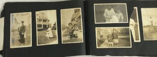 Old Photo Album Over 140 Black White 1910 - 20 Portsmouth NH Baseball Bicycles 7