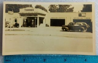 Torres Sevicenter Shell Puerto Rico 1940 Garage Small Photo Black White Ponce