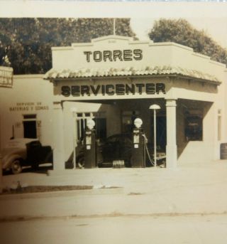 Torres Sevicenter Shell Puerto Rico 1940 Garage Small Photo Black White Ponce 4