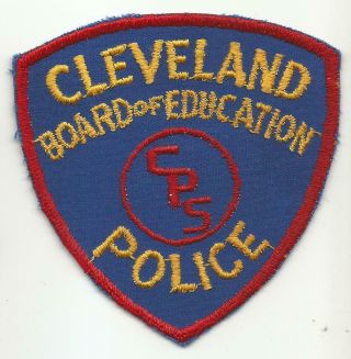 Cleveland Board Of Education Ohio Oh Police Patch School Old