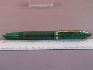 Sheaffer Vintage Balance Fountain Pen jade green - Signature Stub nib 3