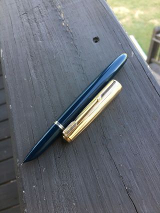 1st Year Aerometric 1948 Parker 51 Fountain Pen,  Mark I,  Midnight Blue, 8