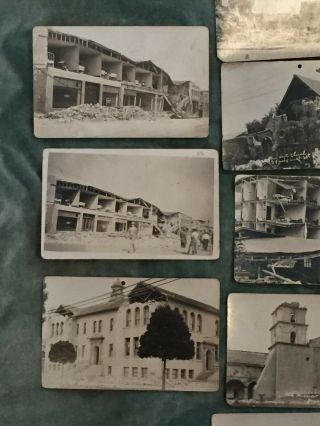 Vintage 13 RPPC Santa Barbara California Earthquake June 25,  1925 2