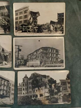 Vintage 13 RPPC Santa Barbara California Earthquake June 25,  1925 4