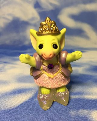 Htf Retired Pocket Dragons " Cinder Dragon " Princess Figurine 013955 Rguc