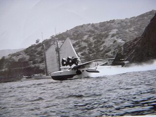 9 Vintage Catalina Island 1920 & 1950 Black & White Photos,  Diving & Sea Plane 5