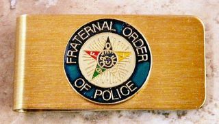 Fraternal Order Of Police Money Clip " F O P "