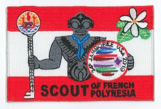 2019 World Scout Jamboree French Polynesia Scouts Contingent Patch Rare