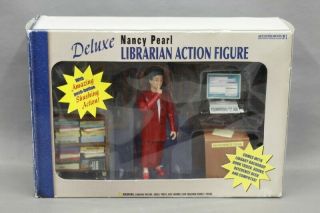 Nancy Pearl Accoutrements Deluxe Librarian Action Figure (rare)