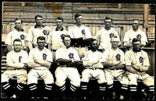Battle Creek,  Michigan,  City Baseball Team,  1910 Era Rppc Postcard