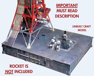 Launch Umbilical Tower Lut Craft Model For 1:72 Dragon Saturn V Pls.  Read