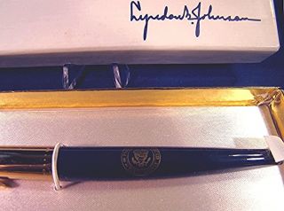 President Lyndon B Johnson 1960s Era White House Pen - Presidential Seal - 5