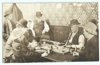 Real Photo Faro Game Lovelock,  Nevada Saloon