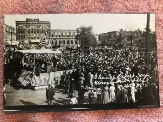 Real Photo Postcard Monmouth,  Il.  Speaker Of The House " Champ " Clark Day 1912