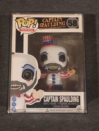 Funko Pop 58 Captain Spaulding Rare Vaulted Retired Rob Zombie Devil’s Rejects