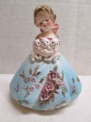 Josef Originals " Arm Full Of Love " Series With Kittens 4.  5 " Tall