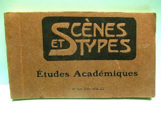 Levy Et Neurdein Paris Scenes Et Types Nude Women 1904 - 14 17ps Postcards Booklet