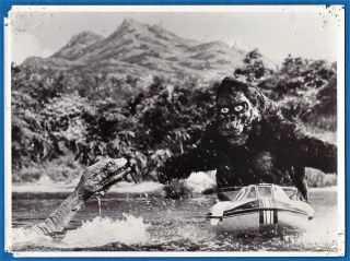 Vintage Photo Kaiju Monster Movie King Kong Escapes Cinema Japan 1967