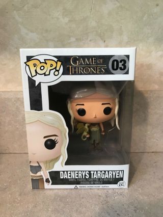 Funko Pop Daenerys Targaryen W/ Gold Dragon - Game Of Thrones Exclusive Rare