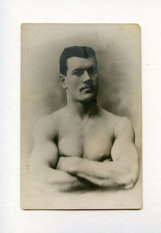 8 Old Photo Handsome Russian Beefcake Nude Muscle Man Strongman Youth Male Gay