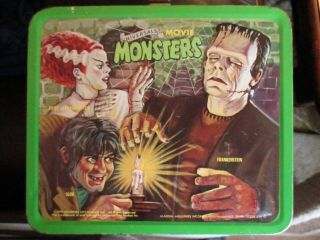 Universal Monsters 1979 Aladdin Lunch Box Thermos Frankenstein Creature Dracula