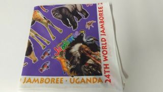 2019 24th WORLD SCOUT JAMBOREE Uganda contingent neckerchief 2