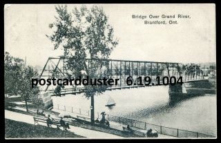 1004 - Brantford Ontario 1907 Grand River Bridge By Mallagh