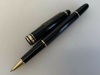 Vintage Montblanc Meisterstuck Black Ballpoint Pen Engraved