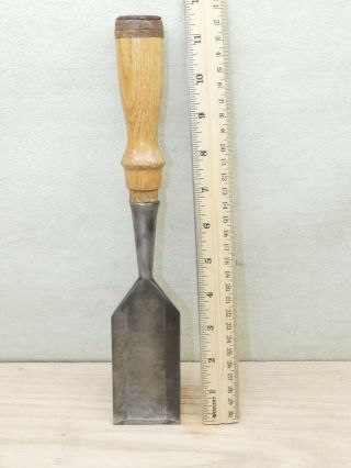 Old Wood Carving Tools Vintage 2 " Craftsman Bevel Edge Socket Chisel