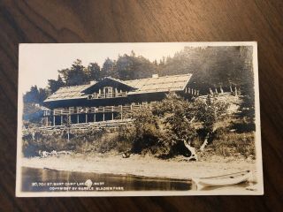 Azo Rppc Postcard - Glacier National Park - St Mary Camp Lake St Mary - Marble No.  704