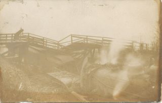 Pen Mar Pa Wmrr Train Wreck 12 - 7 - 1912 Rppc Rare Amusement Park Franklin Co.