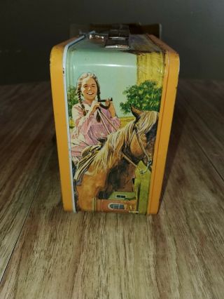 LITTLE HOUSE ON THE PRAIRIE Vintage Metal Lunch Box w/Thermos 1978 C7 - 8 4
