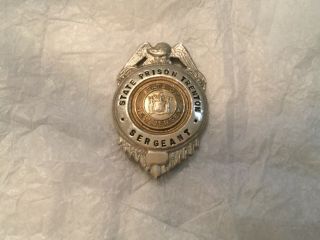 State Prison Officers Sergeants Badge Trenton Jersey