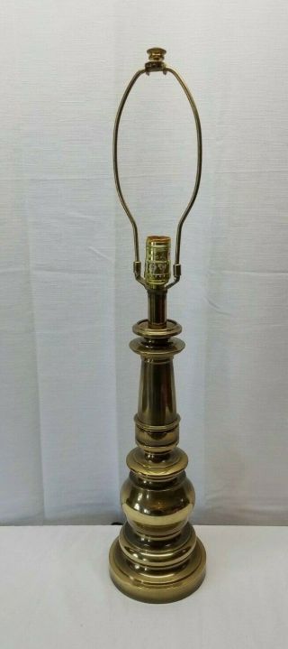 Vintage Mid Century Modern Hollywood Regency Solid Brass Stiffel Accent Lamp 50s