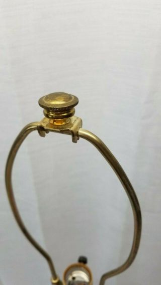 Vintage Mid Century Modern Hollywood Regency Solid Brass Stiffel Accent Lamp 50s 5