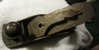 VINTAGE Antique STANLEY BAILEY SWEETHEART 4 1/2 CORRUGATED BOTTOM WOOD PLANE 2