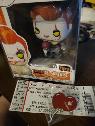 Sdcc 2019 San Diego Comic - Con Exclusive Conan As Pennywise 28 W/ I ♡ Derry Pin