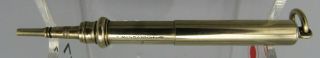 S.  Mordan Gold Cased Telescopic Propelling Pencil Early 20th Century