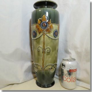 Spectacular 14 " Tall Royal Doulton Vase By Renown Artist Christine Abbott C.  1922