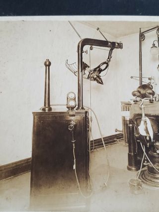 Antique Dentistry Photograph Occupational Dentist Photo on Board Early 1900 ' s 2 2