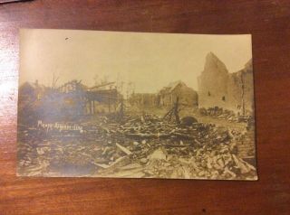 World War I Wwi Postcard Real Photo Rppc Meuse Argonne Offensive Line France