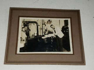 Antique Dentistry Photograph Occupational Dentist Photo On Board Early 1900 