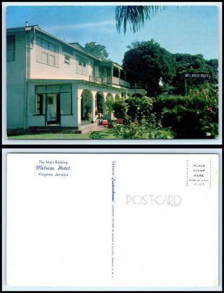 Jamaica Postcard - Kingston,  Melrose Hotel N16
