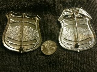 Obsolete Towson State College Security & Police Badge set of two Towson MD 2