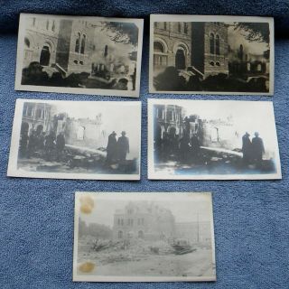 Rppc - Binghamton Ny Clothing Co Factory Fire 1913 - 10 Views - 132 Postcards