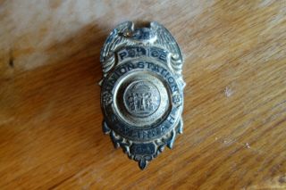 Vintage Union Station Rail Road Police Savannah Georgia Shield Badge Obsolete