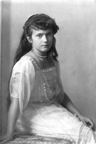 1915 Photo Russian Grand Duchess Anastasia Nikolaevna - Daughter Tsar Nicholas Ii