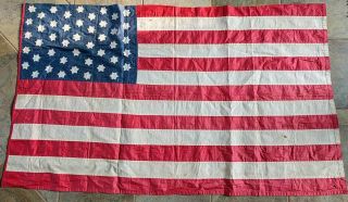 Antique 45 Star American Flag From Late 1800 