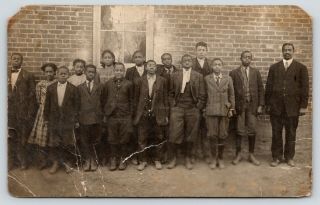Glasgow Mo Wards School Black Americana Pupils Estella Mae Williams Rppc 1910?